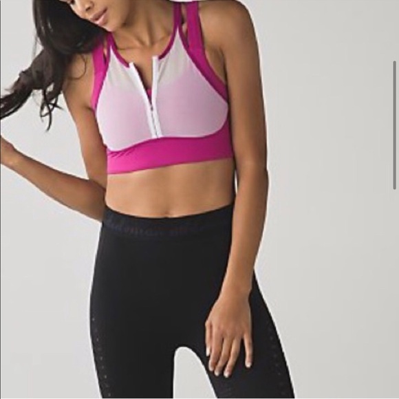 Like new Lululemon Ready Set Sweat bra - Picture 2 of 9